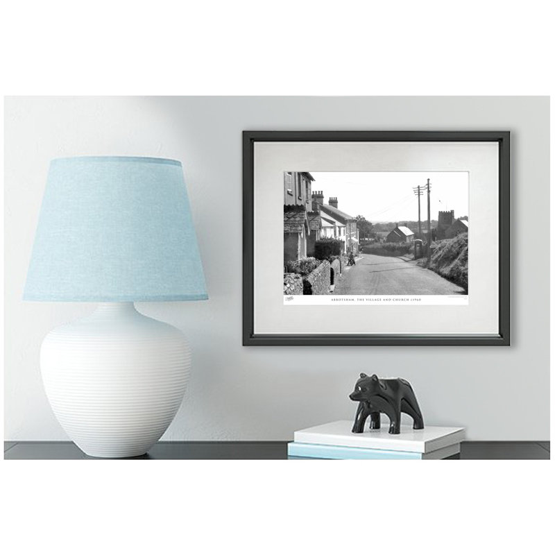Abbotsham, The Village And Church C1960 - Single Picture Frame Print, 28cm H x 36cm W x 2.3cm D