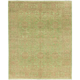Wool Oriental Area Rug in Green