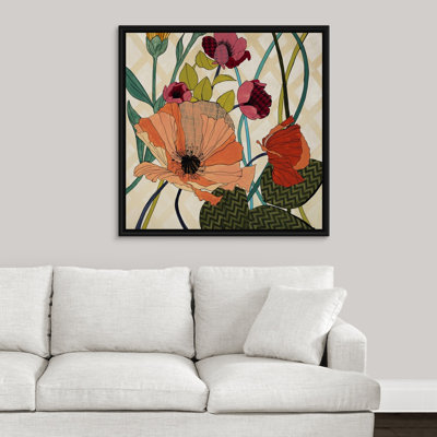 « floral patterns », peinture sur toile
