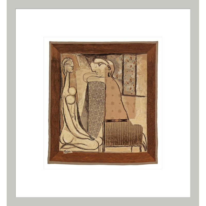 «Secrets (Confidence) or Inspiration» par Pablo Picasso, impression giclée sur cadre, 14.72" H x 13.75" W