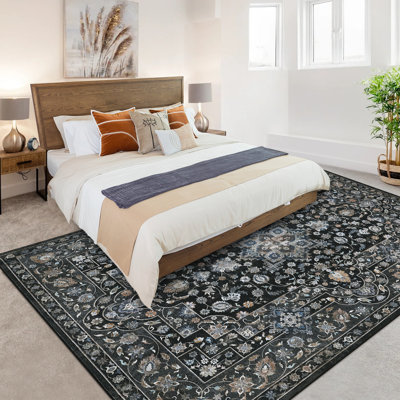 Tapis rétro pour salon, tapis lavables à la machine pour la cuisine de la chambre à coucher, bureau, couloir