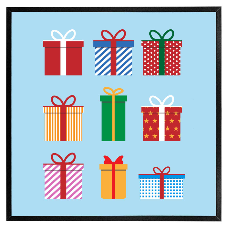 Yvoire Gift Boxes - Single Picture Frame Print, 31cm H x 31cm W x 4cm D, Black