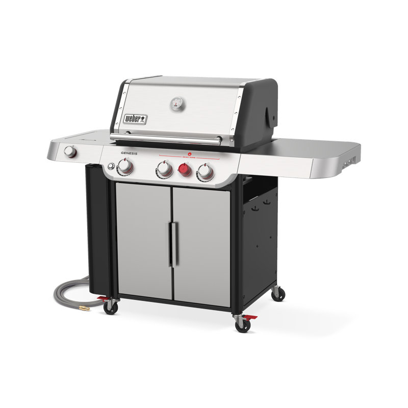 Weber Genesis Prem 335 Gas Grill, 3 Burner, Stainless Steel