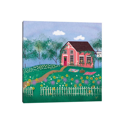 Folk Art Fusion III by Joy Laforme - Painting on Canvas
