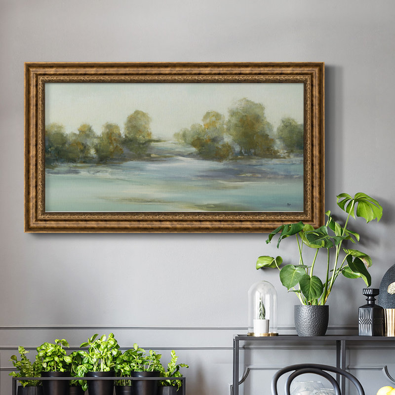 Impression sur toile tendue, "Cadre apaisant III", H 25 po x l 45 po x P 2,5 po