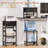Printer Stand With Storage, Small Rolling Printer Table For Home Office, 3-Tier Printer Cart With Wheels, Modern Industrial Nightstand With Drawer, Side Table