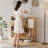 Rattan Shoe Cabinet with Flip Drawers & Mirror, Freestanding Entryway Shoe Storage with Shelves