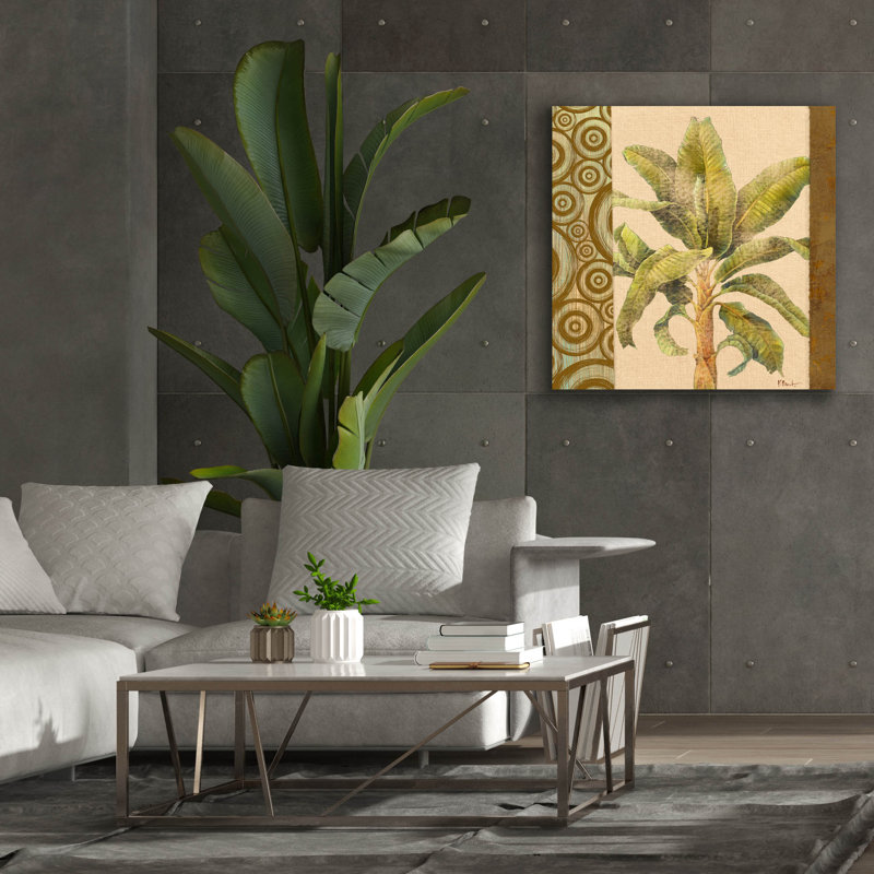 «Parlor Palm I» par Paul Brent, H 37 po x l 37 po x P 1,5 po