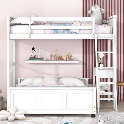 Over  Bunk Bed With Desk