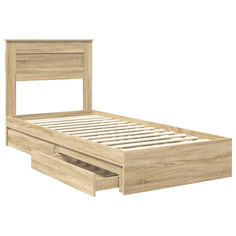 Bed, Sonoma Oak, Small Single (2'6)