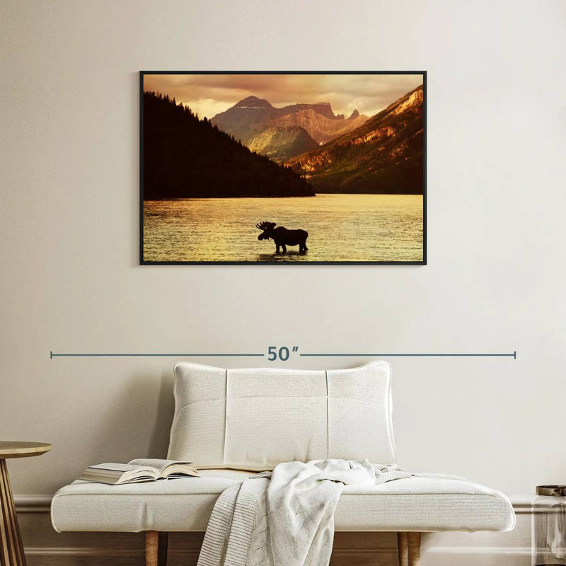 Brampt Lake Moose, 25" H x 37" W