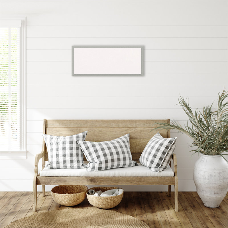 Wall Cork Small - 2' - 4' Bulletin Board, Silver, 14" x 32"/32"