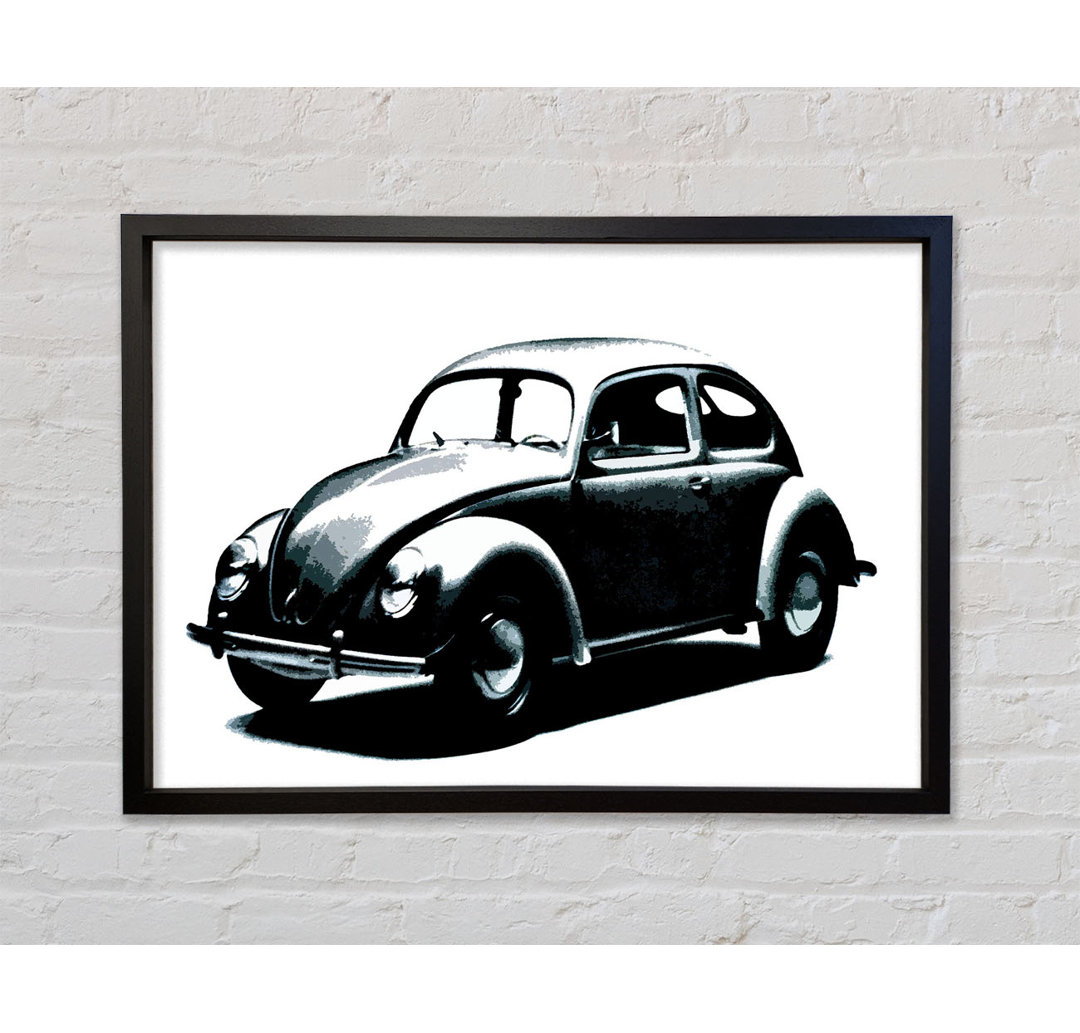 Classic Vw Beetle - Einzelner Bilderrahmen Kunstdrucke auf Leinwand