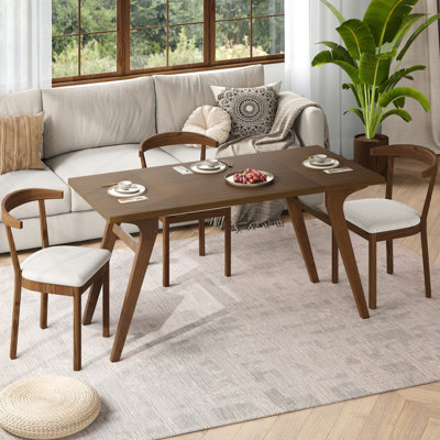 Extendable Coffee & Cocktail Tables, Rubber Wood Modern Home Dining