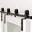 K Shape Design - Manufacture Wood Double Sliding Bypass Barn Door With Hardware-107248082
