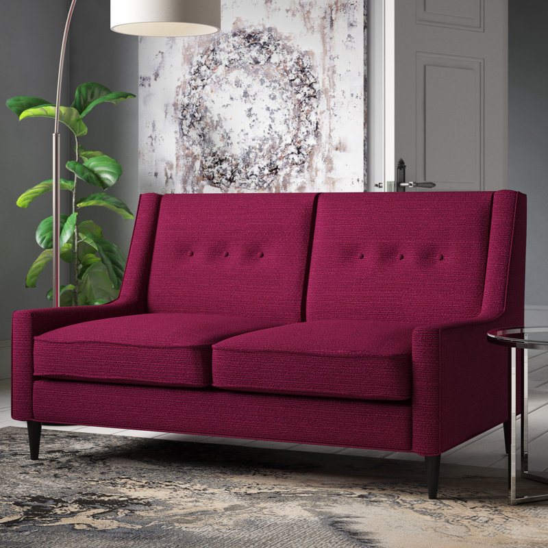 Augusta Plaza 2 Seater Loveseat, Violet