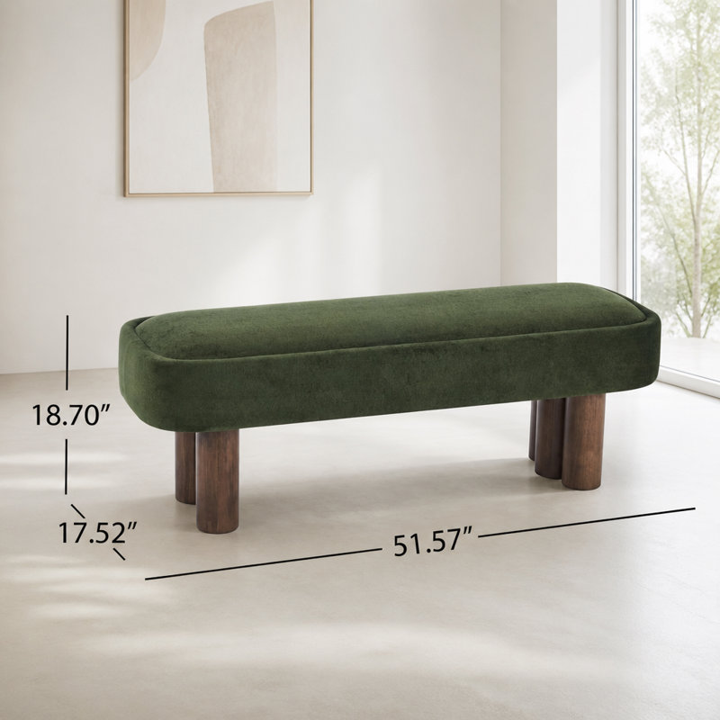Banc rembourré 51,57 L, Vert