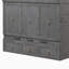 Lit escamotable double avec port USB et grand tiroir, gris-1542169038-1542169039