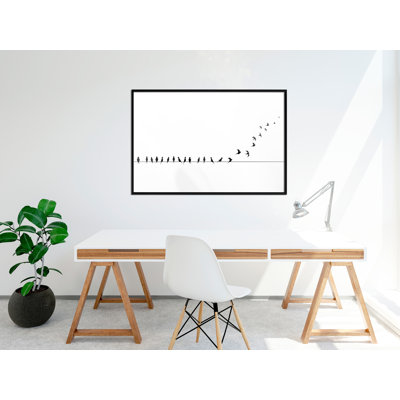 " Birds on a wire " Print