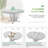 Rustic 5-Piece Extendable Dining Table Set Round Trestle Table And 4 Cross Back Dining Chairs For Kitchen-852383000-852383002-852383005