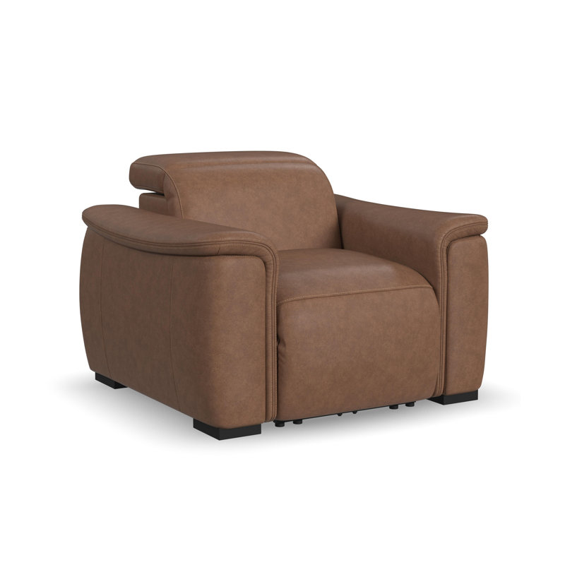 Fauteuil inclinable électrique avec repose-tête électrique Caldwell, Brun
