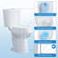 Toilette commerciale deux pièces GarveeHome, conforme ADA, allongée, hauteur confort global, chasse d'eau siphonique puissante de 1,28 GPF, siège à fermeture en douceur