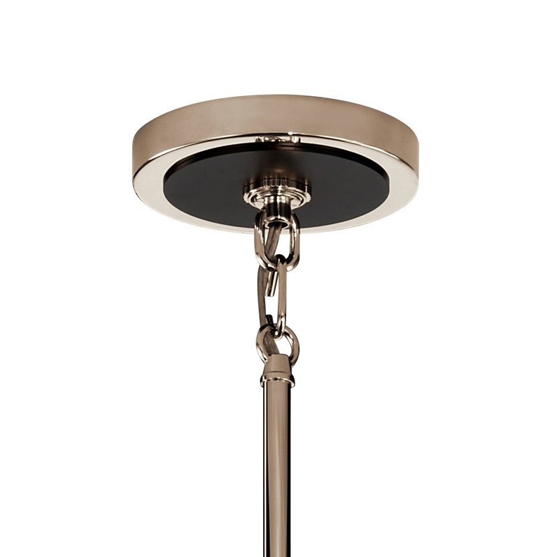 Eastmont 3 - Light Dimmable Wagon Wheel Chandelier, Polished Nickel