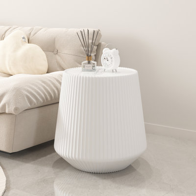 Modern Light Sintered Stone Top Cup Shape Leather Coffee Sofa Table for Living Room Furniture