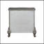 Table de chevet antique à finition platine