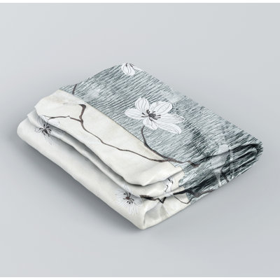 Magnolia Vine Fabric Shower Curtain