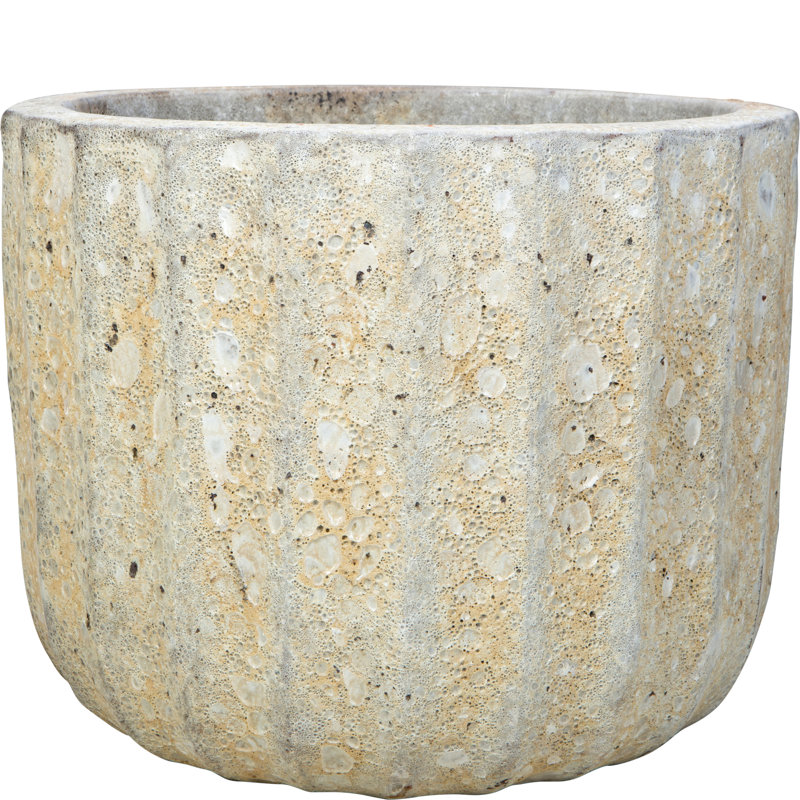 Jardinière 22 po Grenada, courte - lave blanche