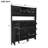 Multifunctional Tipping Bucket Shoe Cabinet With Storage Shelf & 6 Flip Drawers, Large Hall Tree With Tempered Glass Doors, Foyer Cabinet With 4 Hooks For Hallway-65843334