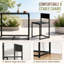 Steel Top Dining Set