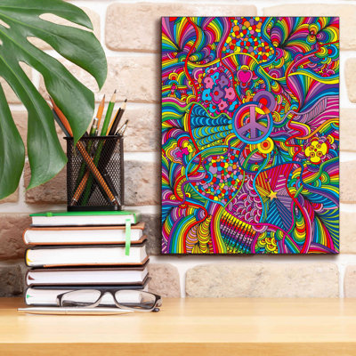 «Peace Sign Lines» par Howie Green - impression sur toile tendue