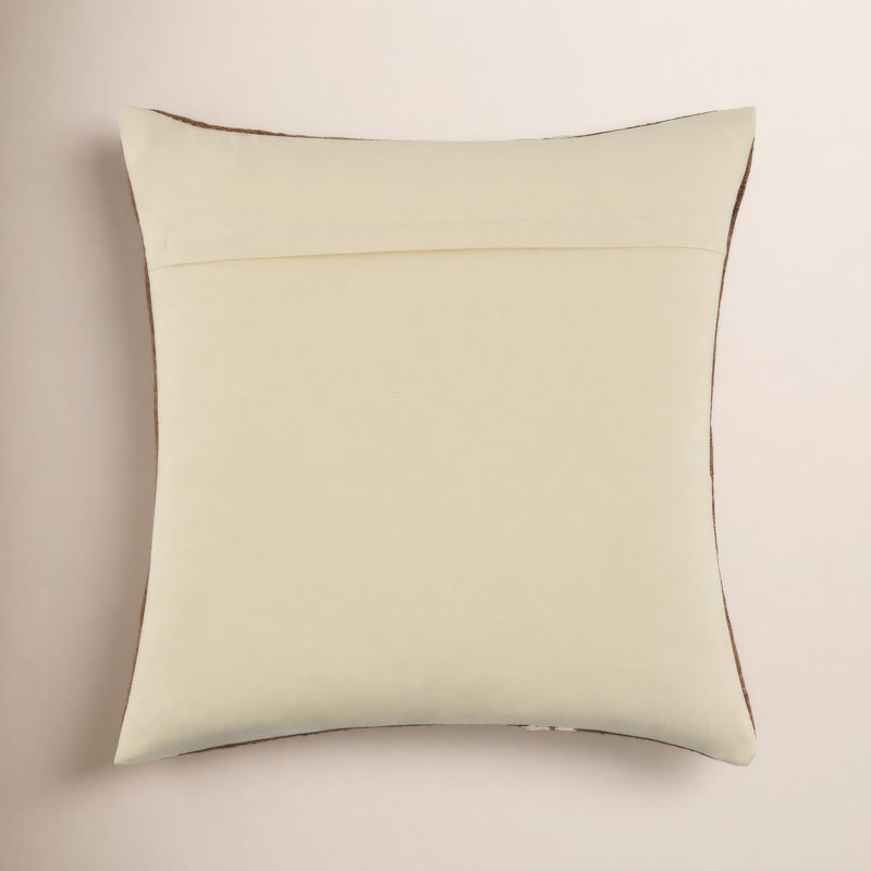 Coussin décoratif Jundah, Carré 20 po, Rouge, Duvet de canard