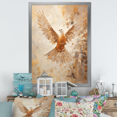 «Cerulean Calm Graceful Dove II», reproduction sur toile