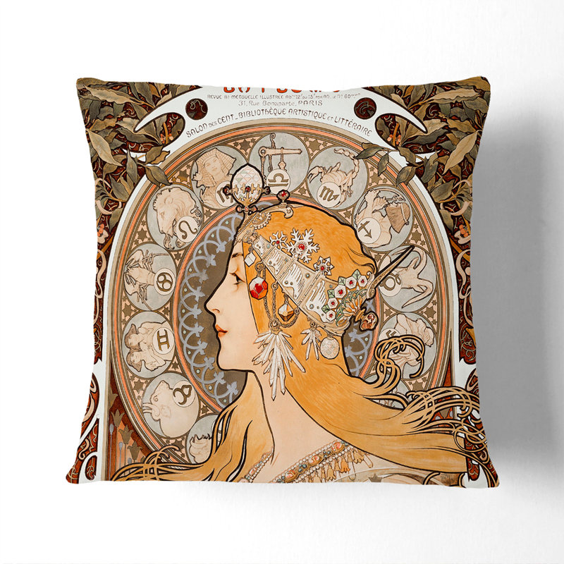 The Zodiac Vol.2 Scatter Cushion, White, 55cm H x 55cm W x 20cm D