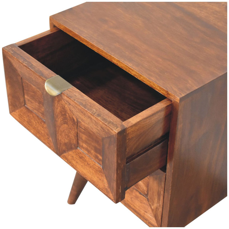 Table de chevet 24 po à deux tiroirs 24 po