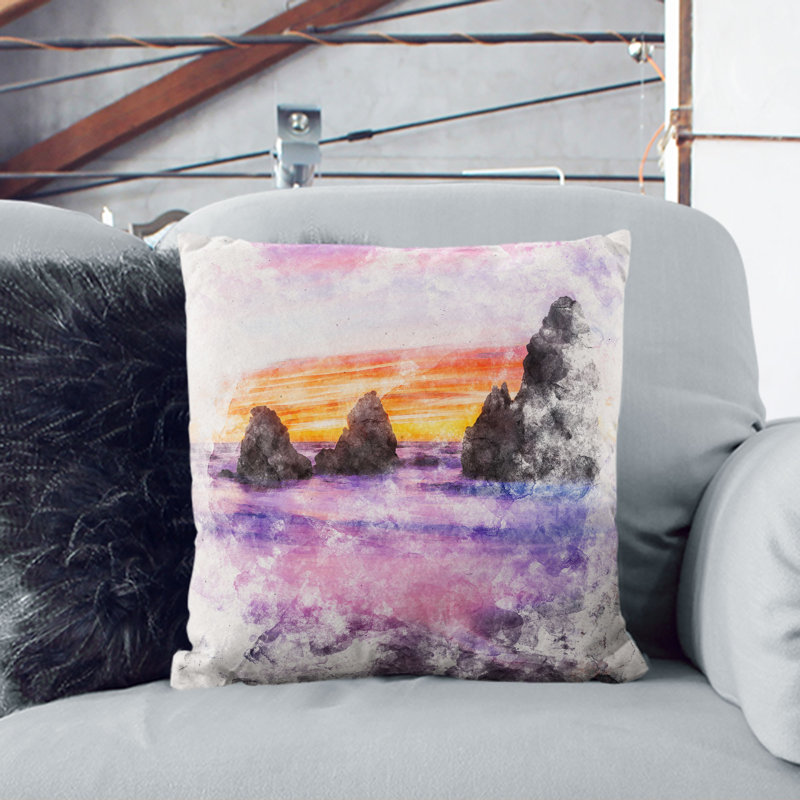 Square Cushion, 40cm H x 40cm W x 15cm D, Black