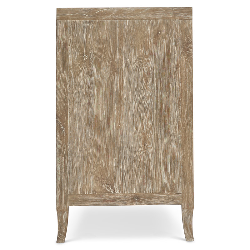 Aurum Finish Brown Oak Industrial 6-Drawer Dresser