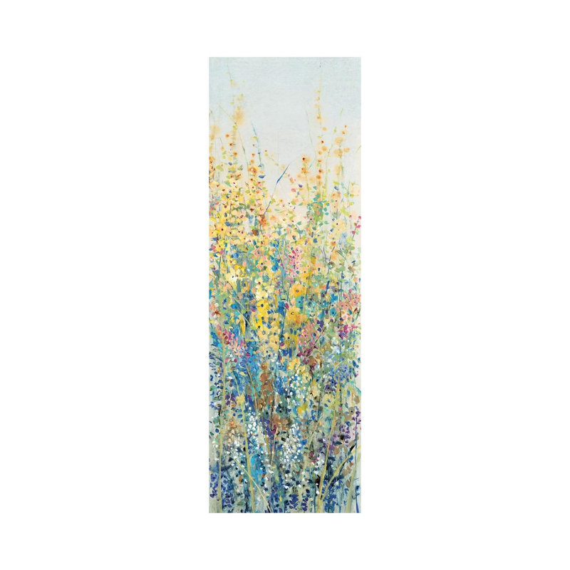 Wildflower Panel III by Timothy O' Toole - Wrapped Canvas Panoramic Painting, 121.92 cm H x 40.64 cm W x 3.175 cm D
