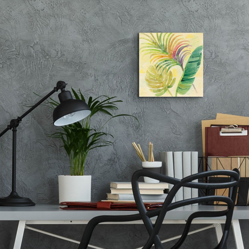 «Tropical Delight 2» par Albena Hristova, art mural en verre acrylique, H 12 po x l 12 po x P 0,13 po