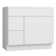 36" W Birch Plywood Freestanding Single Base 2 Drawers Storage Cabinet with Soft Close Door