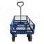 Chariot de jardin polyvalent avec lit spacieux et pneus solides pour faciliter le transport et le rangement dans les tâches de jardinage et de culture.