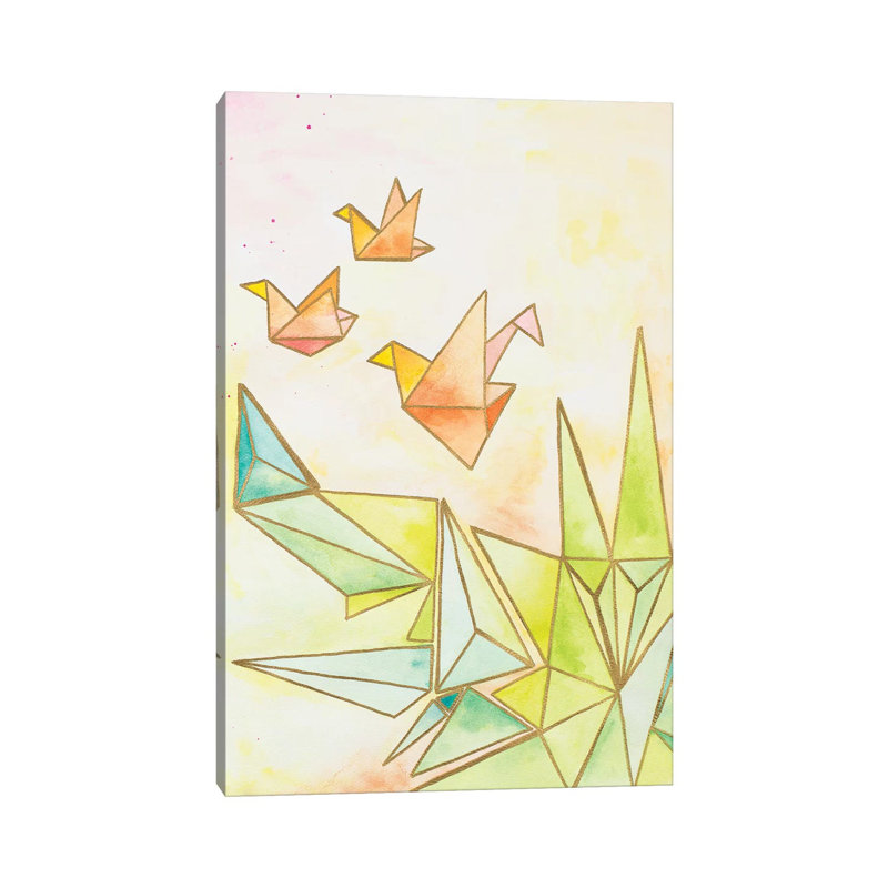 Origami Cranes by Nola James - Wrapped Canvas Print, 101.6 cm H x 66.04 cm W