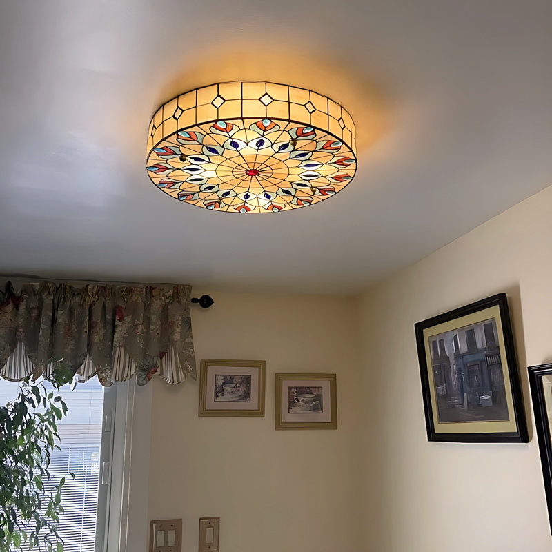 Tiffany Glass Flush Mount