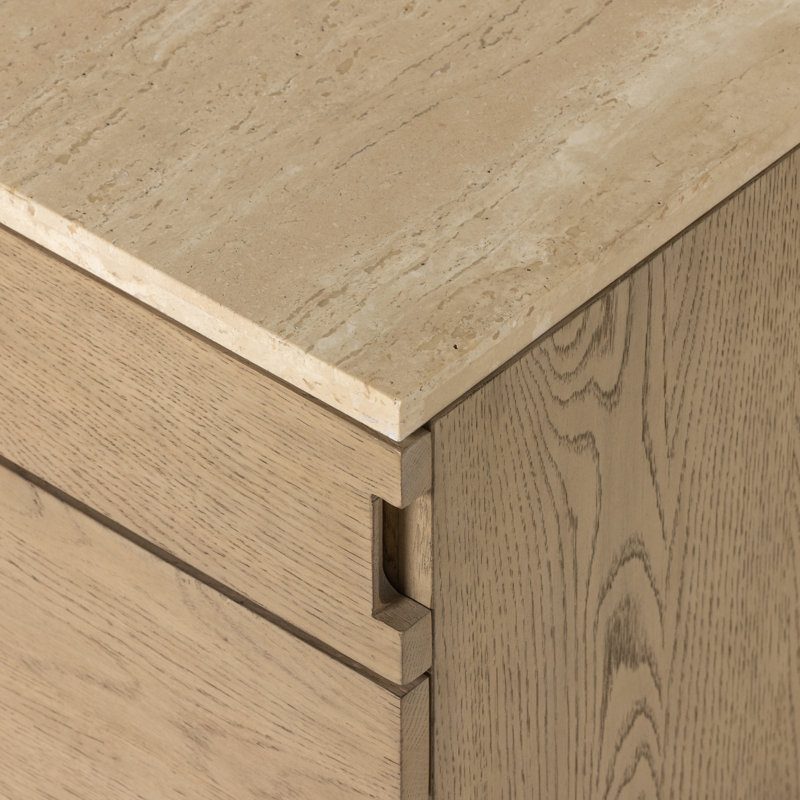 Jaylen 2 - Drawer Solid Wood Nightstand