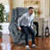 Karelin 34.6"W Chenille Lift Chair Power Recliner, Massage, Heater, USB Ports
