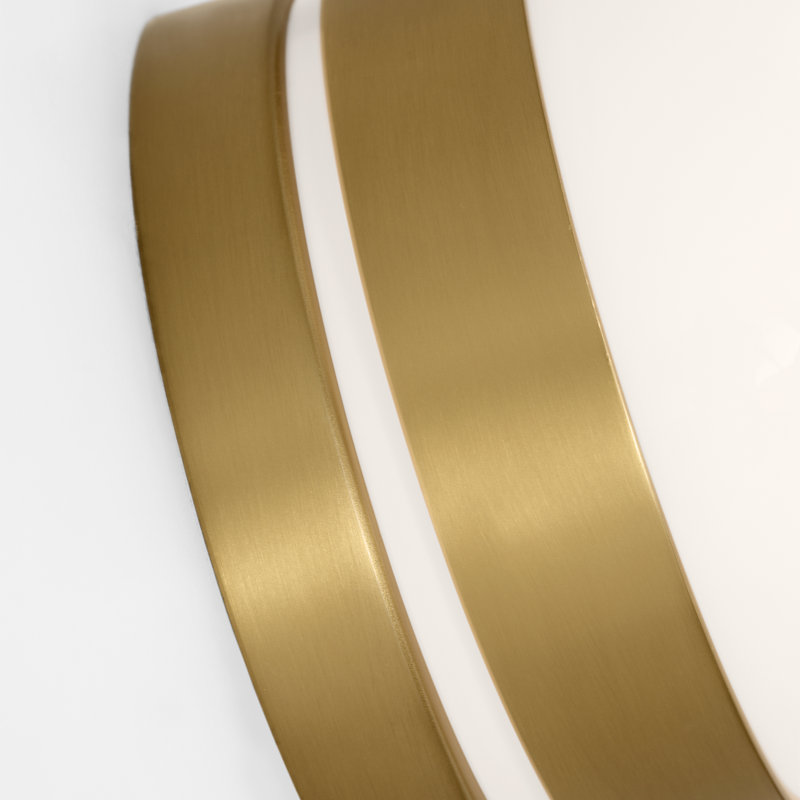 Syrie Dimmable LED Bath Sconce, Brushed Brass