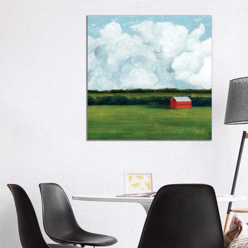 Lone Barn II by Grace Popp - Wrapped Canvas Painting, 93.98 cm H x 93.98 cm W